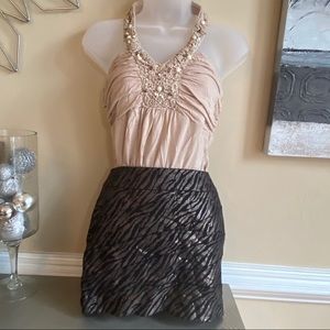 Express halter and mini skirt